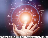 Horoscope Today, July 25, 2026: Daily Predictions for All 12 Zodiac Signs