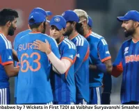 India Beat Zimbabwe by 7 Wickets in First T20I as Vaibhav Suryavanshi Smashes Record Fifty
