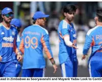 India Eye 2-0 Lead in Zimbabwe as Sooryavanshi and Mayank Yadav Look to Continue Hot Streak