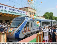 India Flags Off First Hydrogen-Powered Train, Jind-Sonipat Route Marks Green Mobility Milestone
