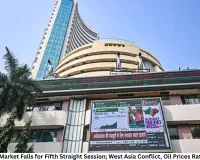 Indian Stock Market Falls for Fifth Straight Session; West Asia Conflict, Oil Prices Rattle Investors