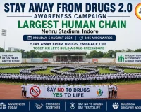 Indore to Form Largest Human Chain Under ‘Stay Away from Drugs 2.0’ Awareness Campaign