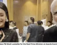 Isha Malviya Mistakes PM Modi Lookalike for the Real Prime Minister at Awards Event, Video Goes Viral