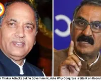 Jairam Thakur Attacks Sukhu Government, Asks Why Congress Is Silent on Recruitment