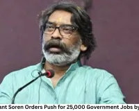 Jharkhand CM Hemant Soren Orders Push for 25,000 Government Jobs by Independence Day