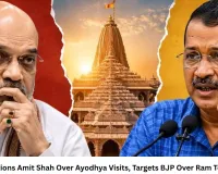 Kejriwal Questions Amit Shah Over Ayodhya Visits, Targets BJP Over Ram Temple Politics