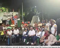 Mamata Banerjee Warns Defectors: 'Join BJP, We Won't Take You Back'; Rival TMC Factions Hold Separate Martyrs' Day Rallies