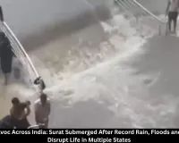Monsoon Fury Across India: Surat Flooded After Record Rain, Flights, Trains and Highways Disrupted