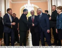 Zelensky Backs Russia Sanctions Bill, India Faces Tariff Risk