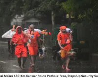 Sambhal Makes 130-Km Kanwar Route Pothole-Free