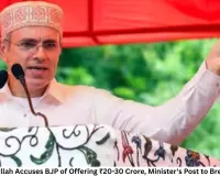 Omar Abdullah Accuses BJP of Offering ₹20-30 Crore, Minister's Post to Break NC MLA