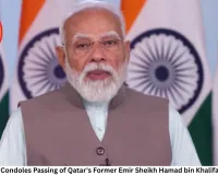 PM Modi Condoles Passing of Qatar's Former Emir Sheikh Hamad bin Khalifa Al Thani