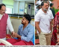 Rahul, Priyanka, Nadda, Kejriwal Visit Injured CJP Protesters in Delhi Hospitals; Political Row Over Police Action Intensifies
