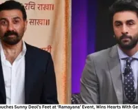 Ranbir Kapoor Touches Sunny Deol’s Feet at ‘Ramayana’ Event, Wins Hearts With Gesture of Respect