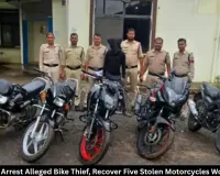 Rewa Police Arrest Bike Theft Accused, Recover Five Stolen Motorcycles Worth ₹5 Lakh