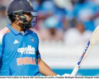 Rohit Sharma Becomes First Indian to Score ODI Century at Lord’s, Creates Multiple Records Despite India’s Series Defeat