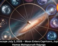 Daily Horoscope July 2 2026 – Moon in Capricorn, Jupiter Rajyoga Today