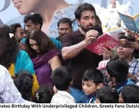 Sonu Sood Celebrates Birthday With Underprivileged Children, Greets Fans Outside Mumbai Office
