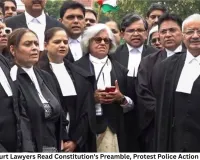 Supreme Court Lawyers Read Constitution's Preamble, Protest Police Action on Students