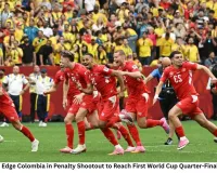 Switzerland Edge Colombia in Penalty Shootout to Reach First World Cup Quarter-Final Since 1954