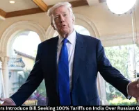 US Congress Introduces Bill Seeking 100% Tariffs on India Over Russian Oil Imports