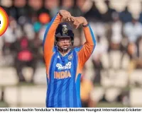 Vaibhav Suryavanshi Breaks Sachin Tendulkar's Record, Becomes Youngest International Cricketer to Score a Fifty