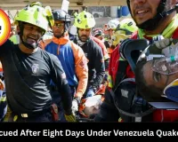 Man Rescued Alive After Eight Days Under Earthquake Rubble in Venezuela; Death Toll Nears 2,300