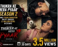 ‘Thukra Ke Mera Pyaar’ Season 2 Gains Strong Momentum on OTT, Crosses 3.5 Million Views in 20 Days