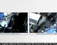 Anil Menon, Sophie Adenot Remove Failed ISS Antenna After 6-Hour Spacewalk