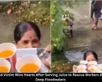 Assam Flood Victim Wins Hearts After Serving Juice to Rescue Workers Amid Floods