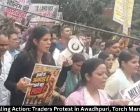 Bhopal Sealing Action: Traders Protest in Awadhpuri, Residents March