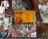 Hyderabad Father-Son Duo Builds Robotic Arm Using Claude AI for School Tech Fair