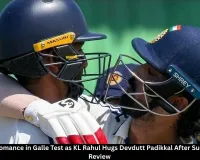  IND vs SL Galle Test: KL Rahul Hugs Devdutt Padikkal After Successful DRS