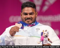 India Fourth in All-Time Commonwealth Games Medal Table with 603 Medals