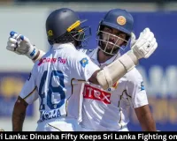 India vs Sri Lanka: Dinusha Fifty Keeps Sri Lanka Fighting