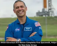 Indian-Origin NASA Astronaut Anil Menon Completes First ISS Spacewalk, Installs Solar Array Hardware