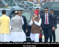 PM Modi Hoists Tricolour at Red Fort on 80th Independence Day, Vande Mataram Sung