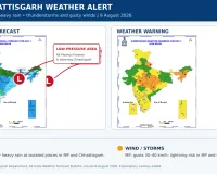 Low-Pressure Area Brings Heavy Rain Alert for Madhya Pradesh and Chhattisgarh