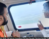 Nepal Floods: Bihar CM Samrat Choudhary Surveys Gandak