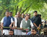 JP Nadda Visits Assam Flood Areas, Assures Centre's Support