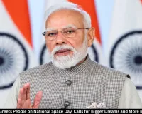 PM Modi Greets India on National Space Day, Calls for Innovation