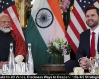PM Narendra Modi spoke with US Vice President JD Vance about strengthening India-US strategic ties as both countries navigate trade talks and differences over Russian oil.