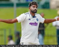 India vs Sri Lanka 2nd Test: Prasidh Krishna Dismisses Mendis