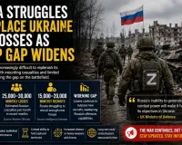 Russia Struggles to Replace Ukraine War Losses as Troop Gap Widens