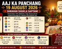 Aaj Ka Panchang 19 August 2026 – Shravan Shukla Saptami Auspicious Timings