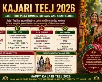 Kajari Teej 2026 Date: Check Tithi, Puja Timings, Rituals and Significance