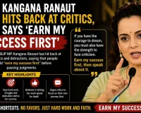 Kangana Ranaut Hits Back at Critics, Says ‘Earn My Success First’
