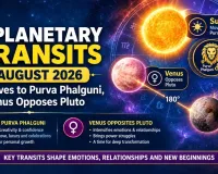 Planetary Transits 30 August 2026 – Sun Moves to Purva Phalguni, Venus Opposes Pluto