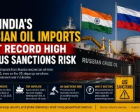 India's Russian Oil Imports Hit Record High Amid US Sanctions Risk