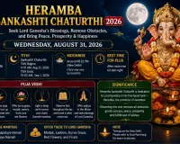 Heramba Sankashti Chaturthi 2026: Date, Tithi, Moonrise and Puja
